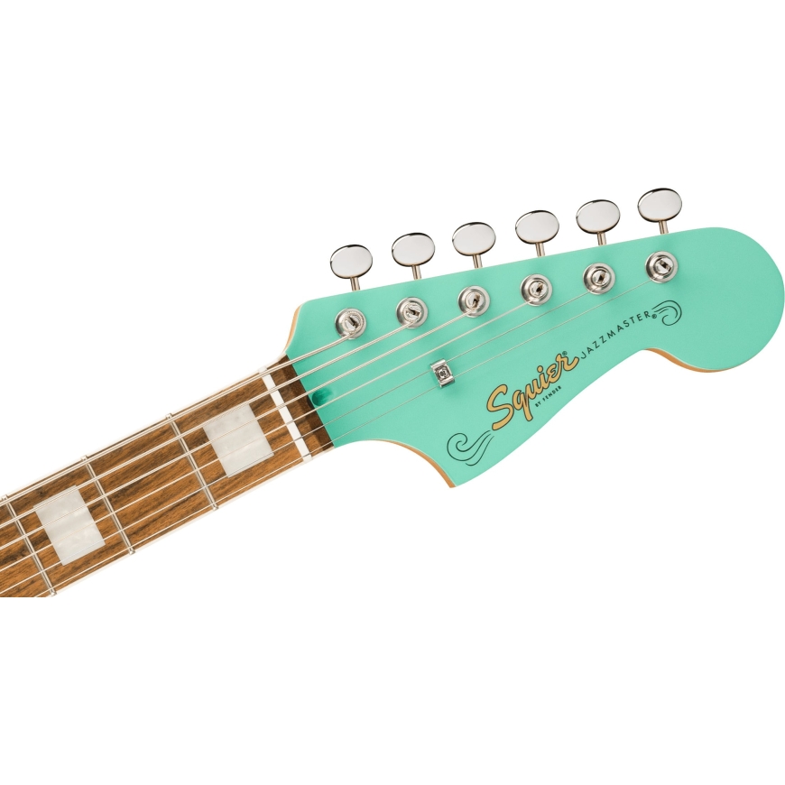 Fender Paranormal Baritone Jazzmaster HH elektrinė gitara, Sea Foam Green – 4