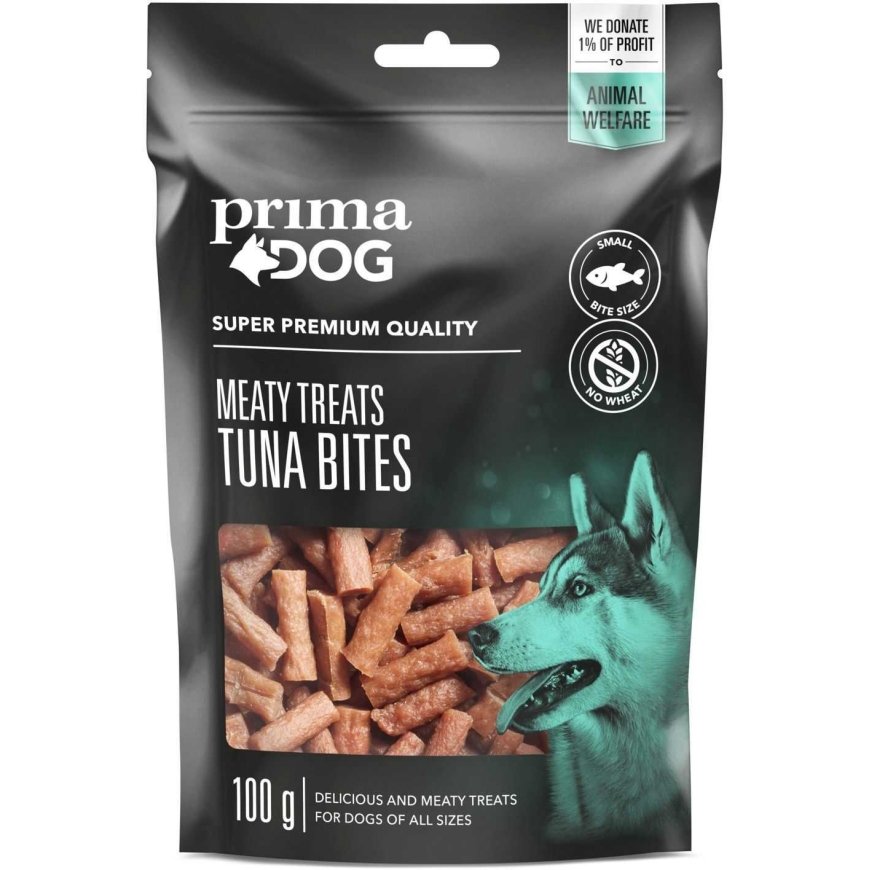 PRIMA Mėsingi Skanėstai Tunų Gabaliukai 100g