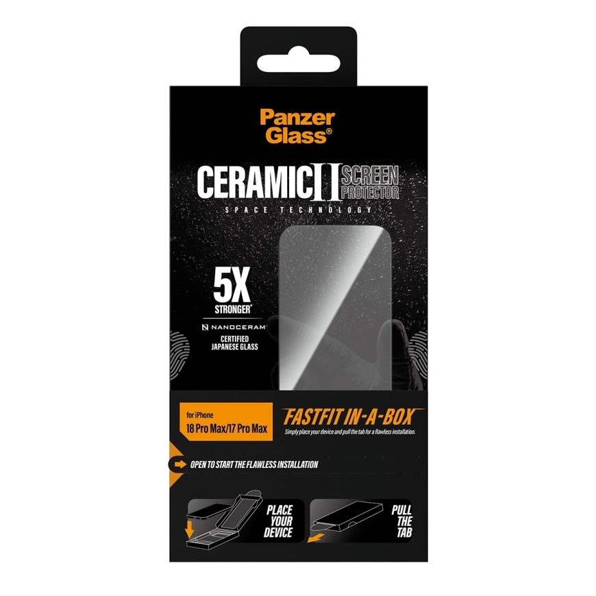 PanzerGlass Keraminis ekranas apsaugas, iPhone 18 / 17 Pro Max – 3