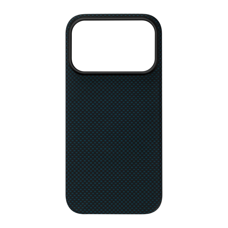 FoneKit Vectran-Kevlar Aramid Fiber Magsafe kate, iPhone 18 Pro Max / 17 Pro Max, sinine/must