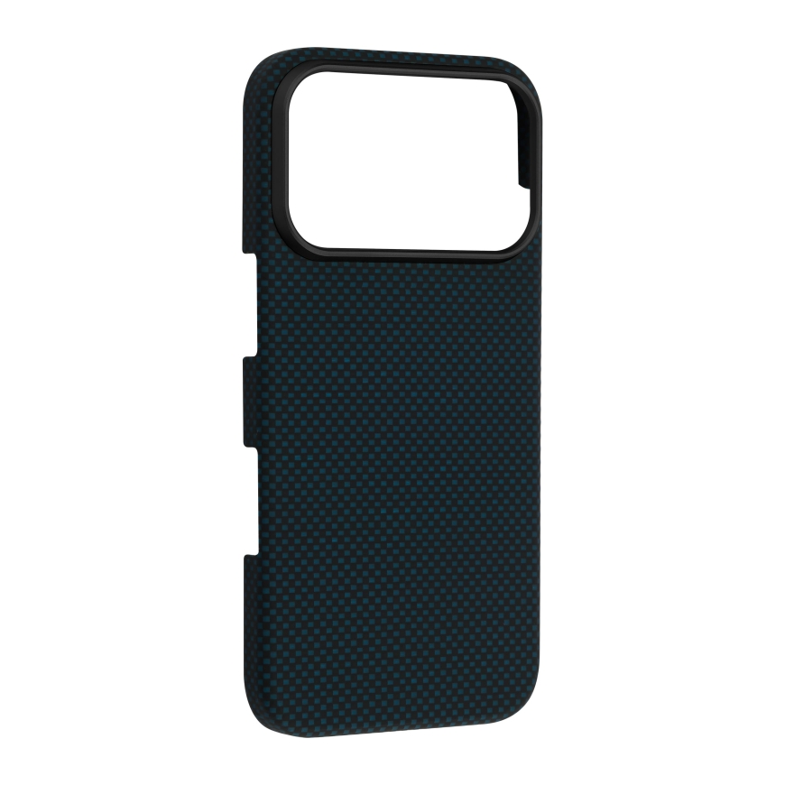 FoneKit Vectran-Kevlar Aramid Fiber Magsafe kate, iPhone 18 Pro Max / 17 Pro Max, sinine/must – 3