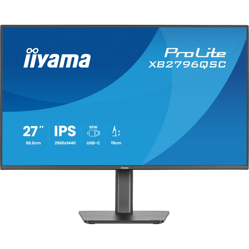 iiyama ProLite XB2796QSC-B1 monitori 68,6 cm (27") 2560 x 1440 pikseļi Quad HD LED Melns – 2