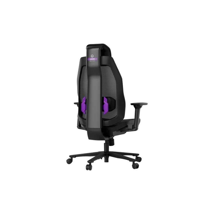 Lorgar CHP51 Mesh spēļu krēsls Pro Melns/Purpurs – 2