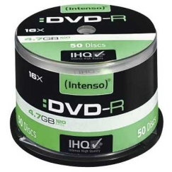 Intenso DVD-R 4.7 GB 16x torto dėžutė 50 (4101155)