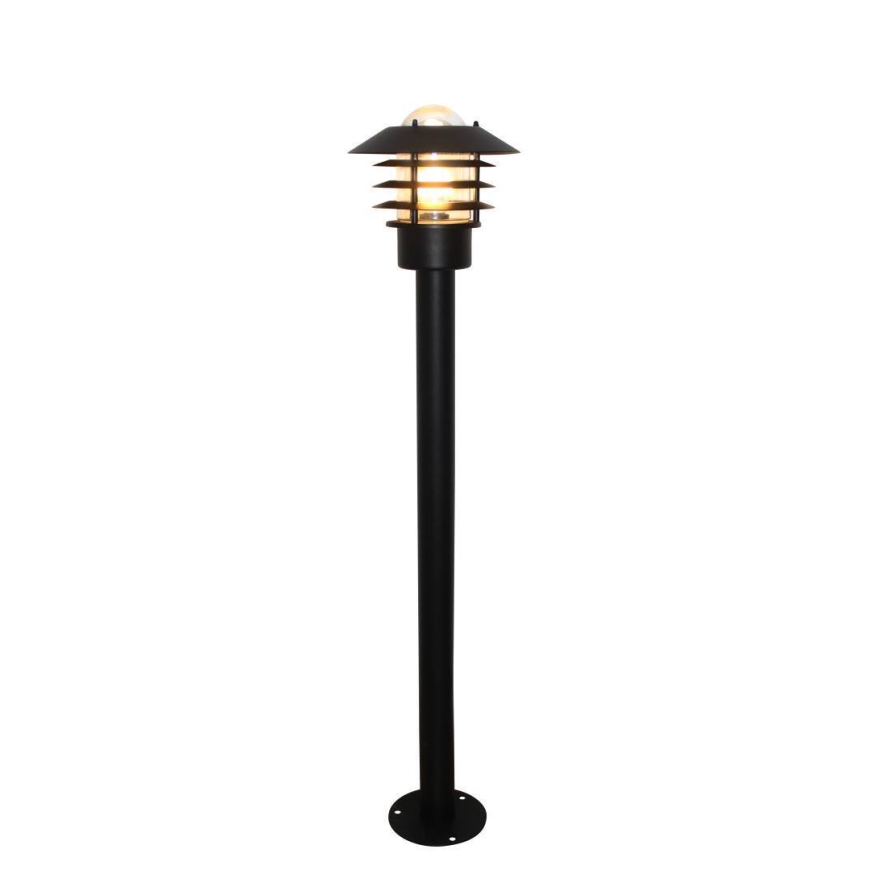 Attu ielu staba gaisma, 100 cm, melna