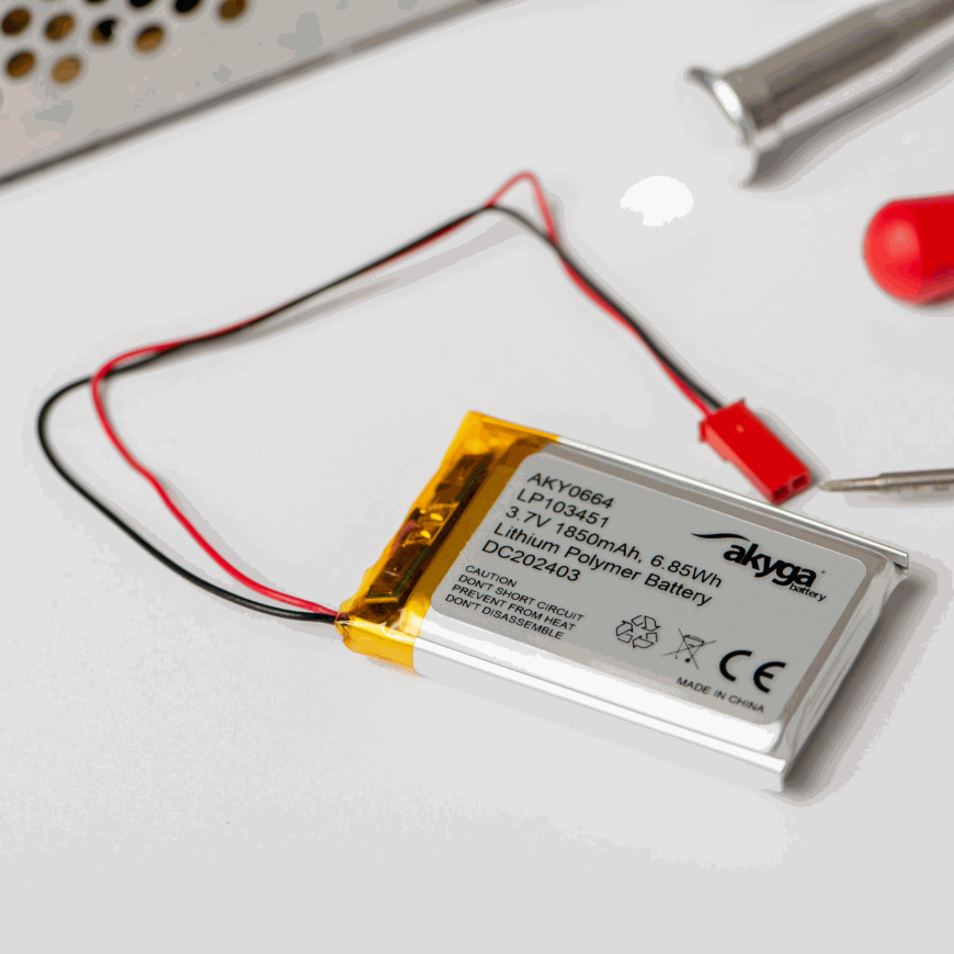 Akyga Lithium Polymer Battery AKY0185 LP503040 Li-Po 3.7V | 550