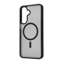 FoneKit MagSafe Soft Touch suojakuori, Samsung Galaxy A27, musta/harmaa FoneKit MagSafe Soft Touch suojakuori, Samsung Galaxy A27, musta/harmaa
