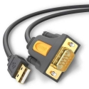 Ugreen USB - RS-232 (vīriešu) adaptera kabelis 2m Melns Ugreen USB - RS-232 (vīriešu) adaptera kabelis 2m Melns
