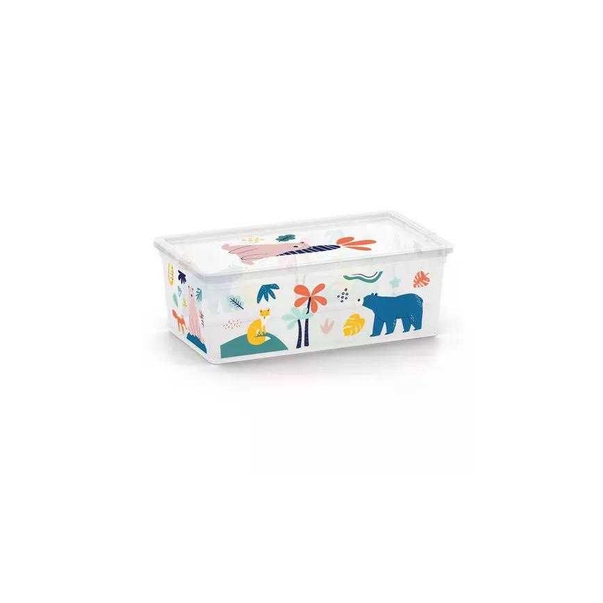 KIS Dėžė Gyvūnai Skaidri 5L 34x19x12cm