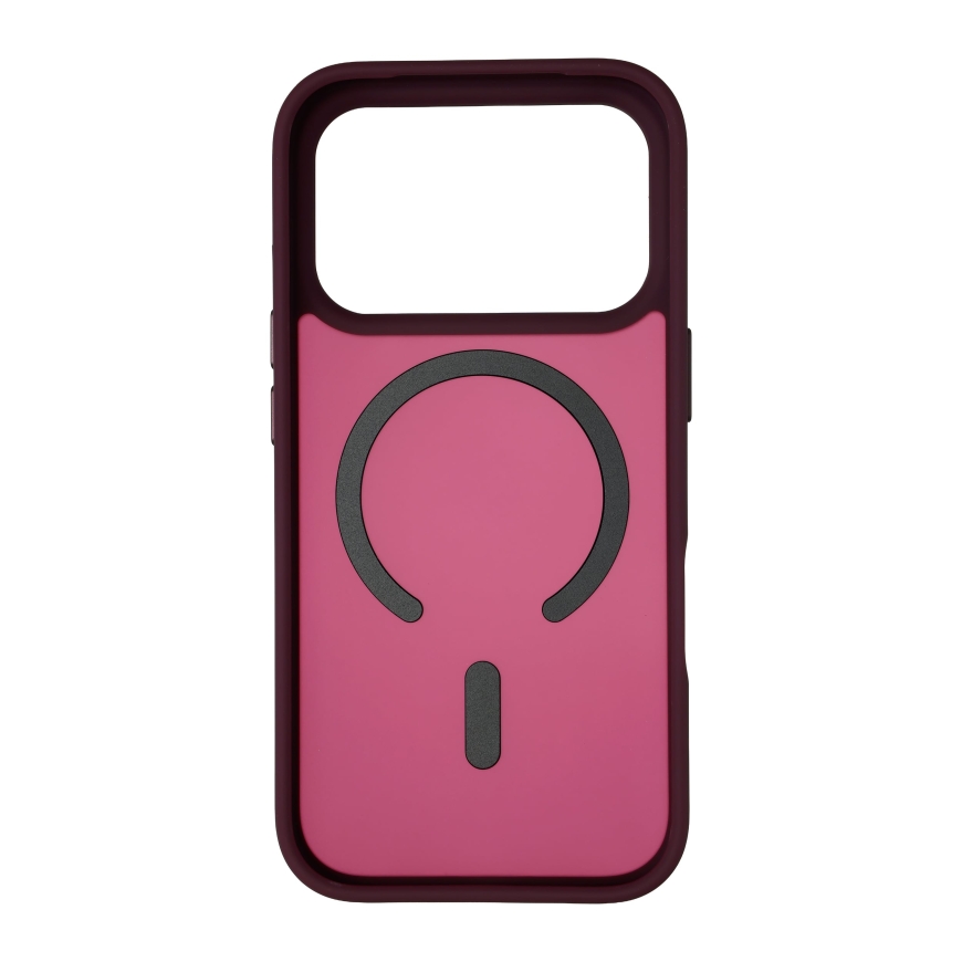 FoneKit MagSafe Soft Touch kaitseümbris, iPhone 18 Pro Max / 17 Pro Max, tumepunane – 2