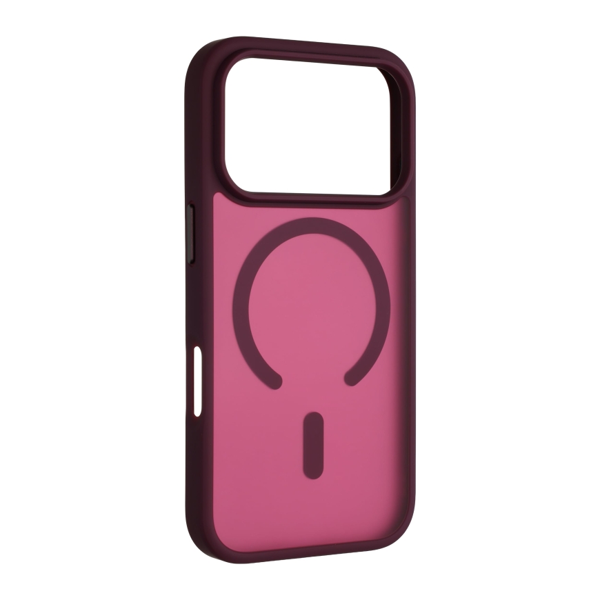 FoneKit MagSafe Soft Touch kaitseümbris, iPhone 18 Pro Max / 17 Pro Max, tumepunane – 3