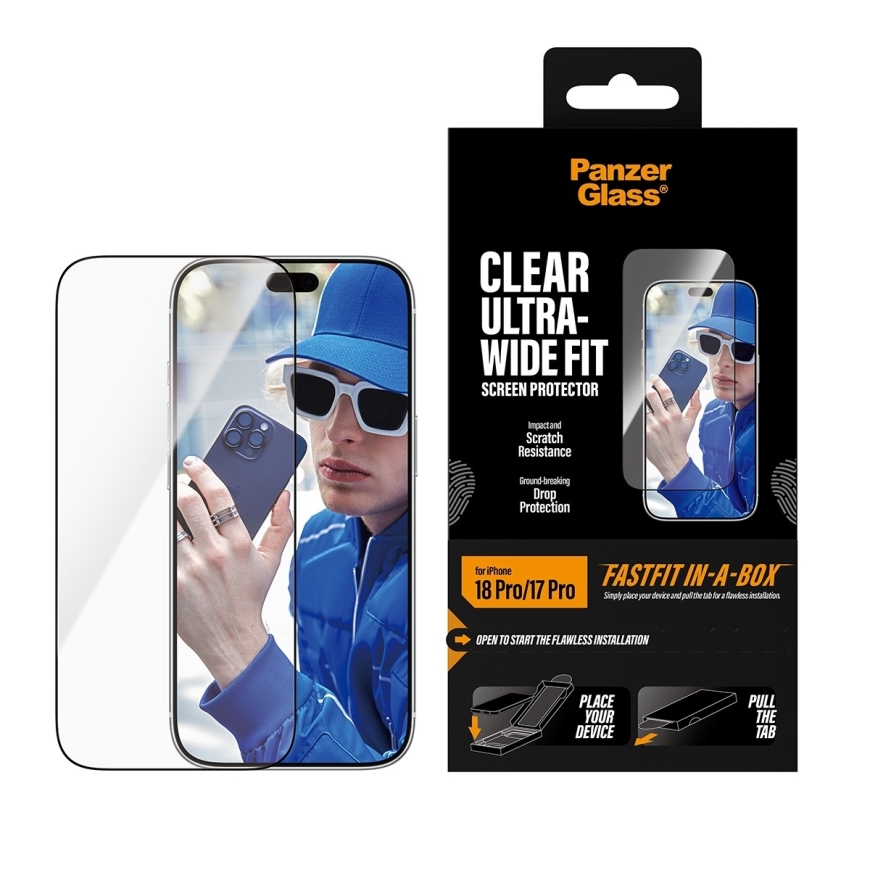 PanzerGlass Ultra-Wide Fit kaitseklasi, iPhone 18 / 17 Pro – 2
