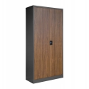 Jan Nowak Office Cabinet Desk for Documents, Anthracite/Walnut Color, Eco* Design, JAN, 900 x 1850 x 400 mm Jan Nowak Office Cabinet Desk for Documents, Anthracite/Walnut Color, Eco* Design, JAN, 900 x 1850 x 400 mm