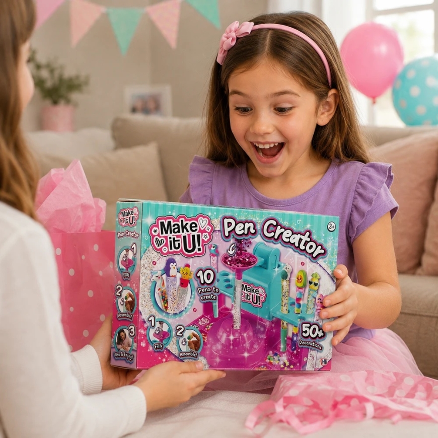 Fabryka Długopisów Brokatowych Rinkinys Kreatywny Make It U DIY Pen Creator 10 długopisów – 2