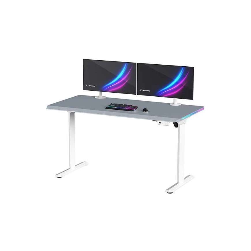 ULTRADESK Mängulaud QUEST, 140x70cm, 72-120cm, valge ja roosa – 2