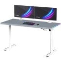 ULTRADESK Spēļu galds QUEST, 140x70cm, 72-120cm, balts un rozā ULTRADESK Spēļu galds QUEST, 140x70cm, 72-120cm, balts un rozā