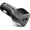 Forcell F-Energy Carbon auto-laturi USB A QC3.0 3A 18W CC50-1A musta Forcell F-Energy Carbon auto-laturi USB A QC3.0 3A 18W CC50-1A musta