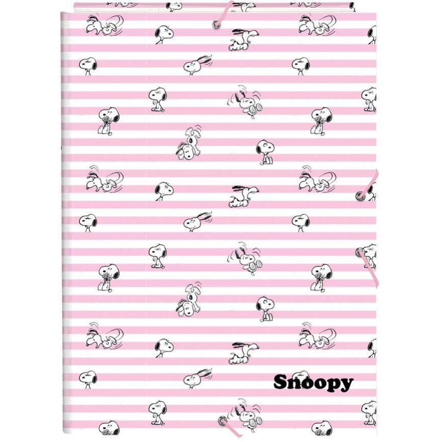 Safta Snoopy A4 pahvisalkku läpillä