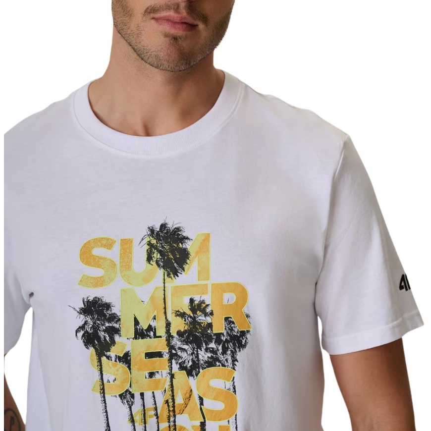 Meeste T-särk 4F M2784 valge 4FWSS26TTSHM2784 10S (L) – 4
