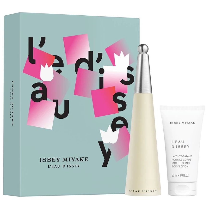 Набор Issey Miyake: L'Eau d'Issey туалетная вода для женщин, 50 мл + L'Eau d'Issey увлажняющий лосьон для тела, 50 мл