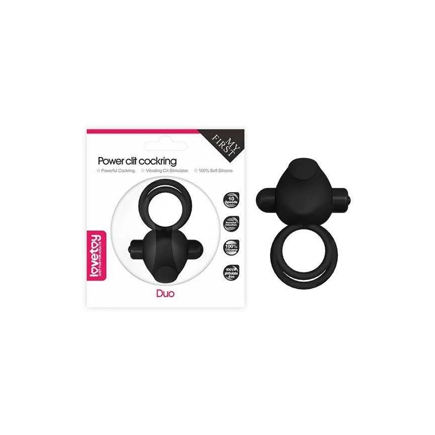 Lovetoy Silikoonist peeniring „Power Clit Duo“ - must