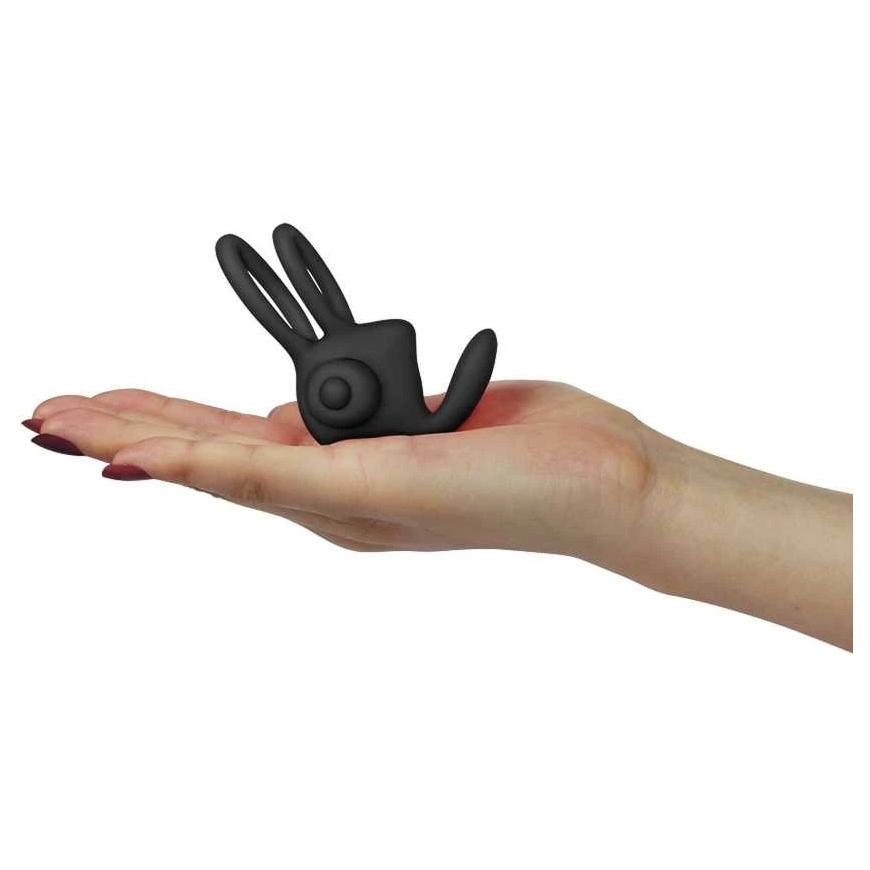 Lovetoy Silicone Penis Ring "Power Clit Duo" - Black – 4