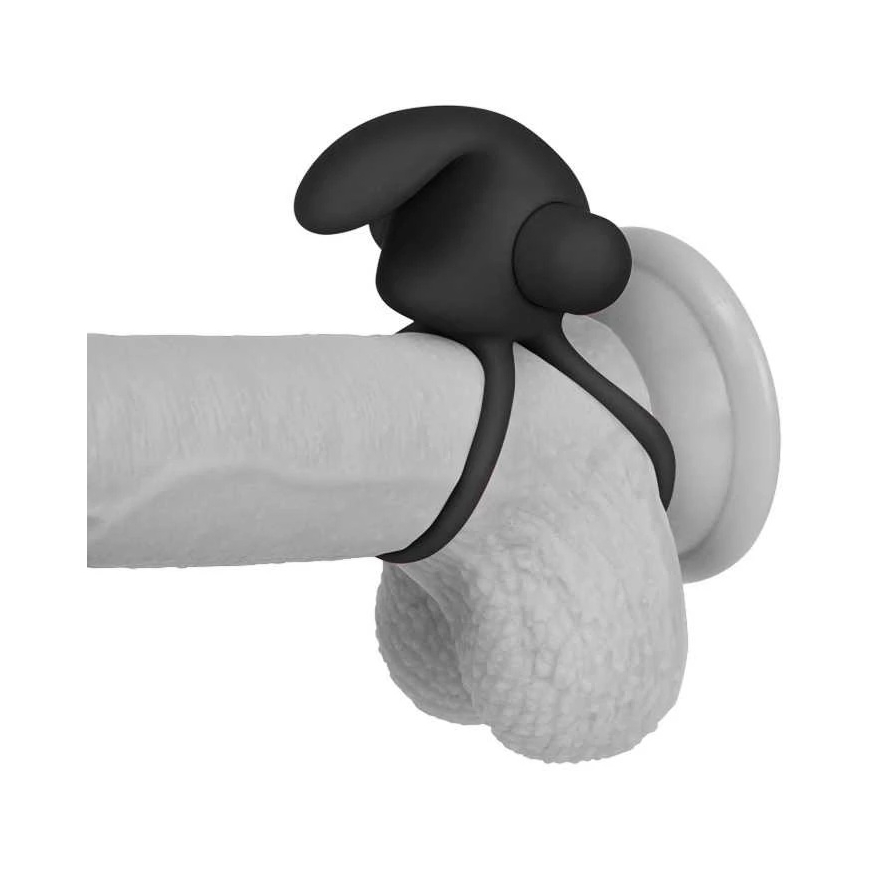 Lovetoy Silikoni penisrengas „Power Clit Duo“ - musta – 5