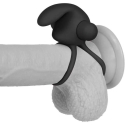 Lovetoy Silikoninis varpos žiedas „Power Clit Duo“ – juodas Lovetoy Silikoninis varpos žiedas „Power Clit Duo“ – juodas