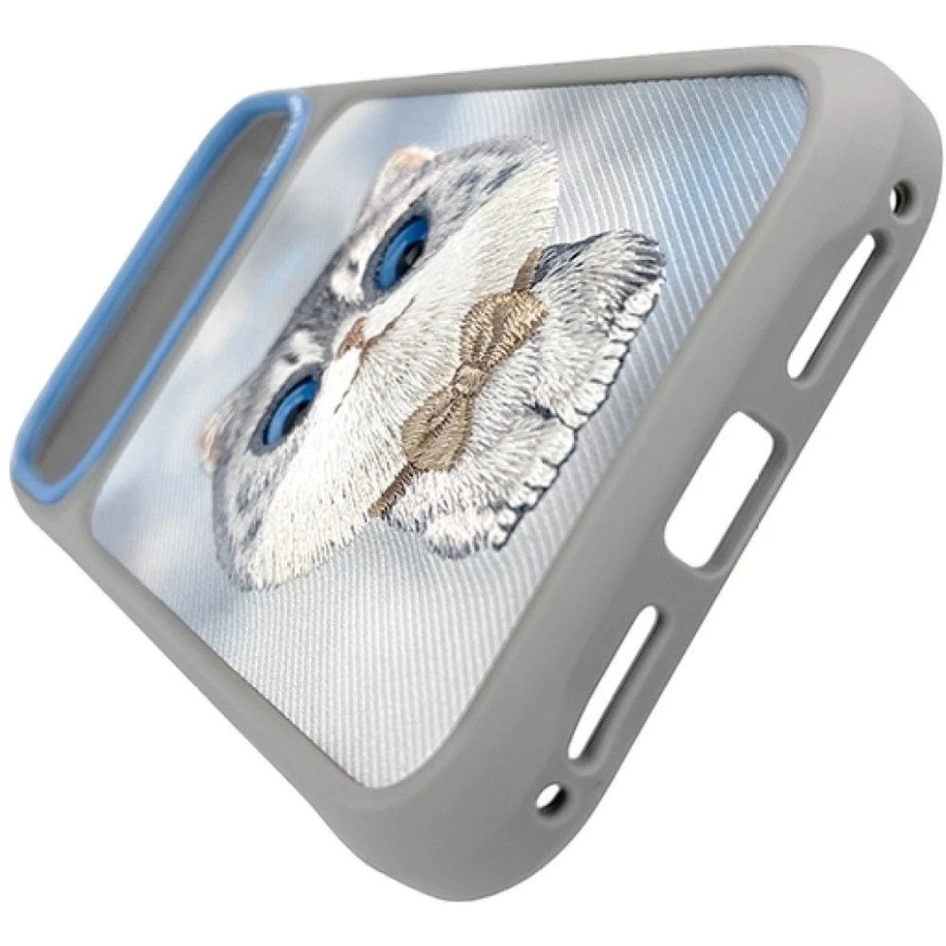 NIMMY dėklas BIG EYED Sidabrinis SHADED CAT skirtas IPHONE 18 Pro Max/17 Pro Max pilkas – 4