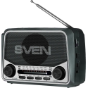 Акустическая система SVEN SRP-150, серый (3W, Bluetooth, FM/AM/SW, USB, Micro SD, фонарик, батарея) Акустическая система SVEN SRP-150, серый (3W, Bluetooth, FM/AM/SW, USB, Micro SD, фонарик, батарея)