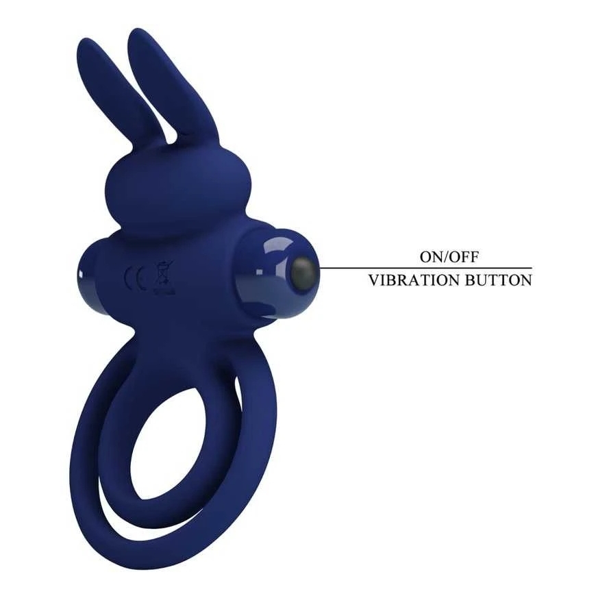 Pretty Love Male RING PRETTY LOVE - Tugev rõngas, 10 vibratsiooni funktsiooni – 5