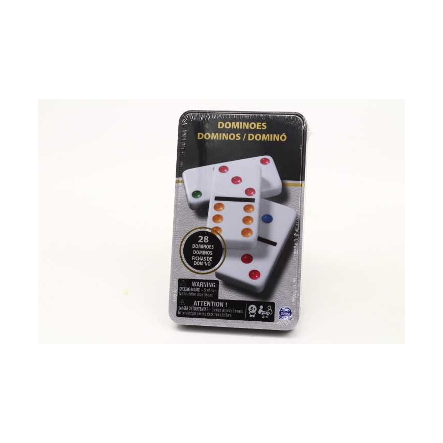 Spin Master SPINMASTER GAMES domino mäng, metallkarbis, 6033156 – 2