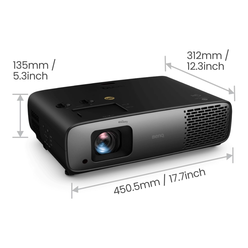 BenQ W4100i Standard throw projector 3200 ANSI lumens DLP UHD 4K (3840x2160) 3D Black – 4