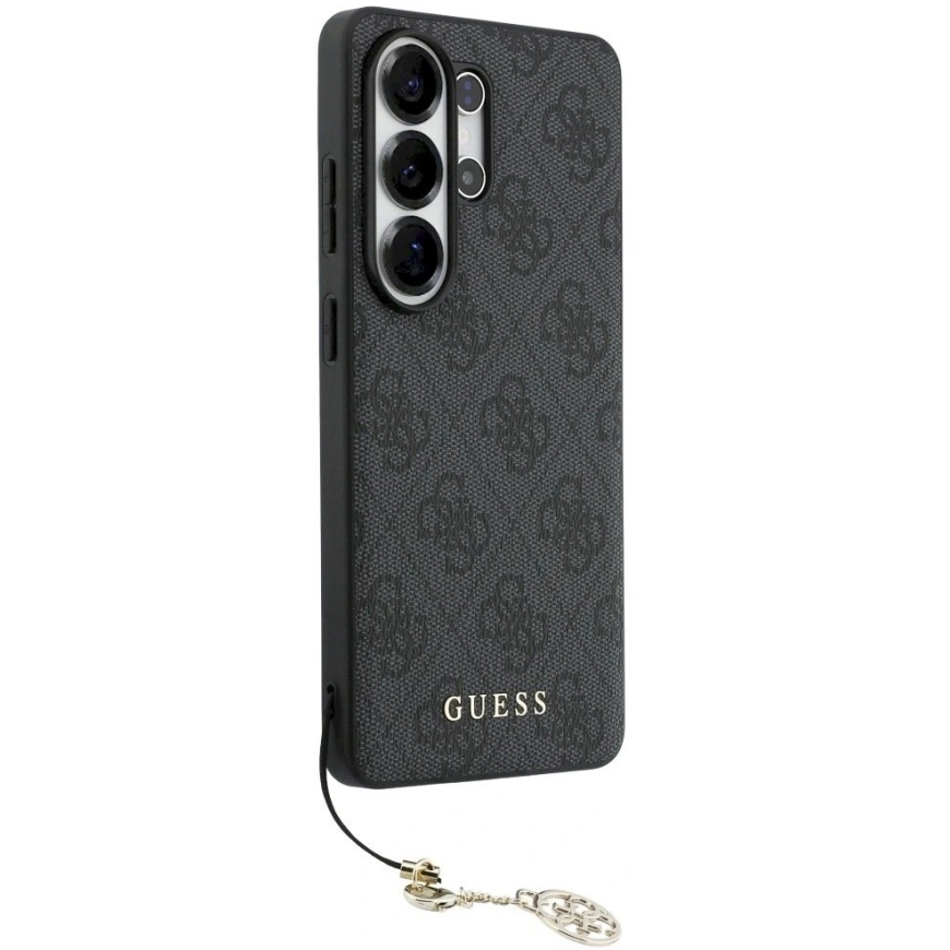Guess 4G Classic Logo Charm MagSafe Case for Samsung Galaxy S26 Ultra in Black – 5