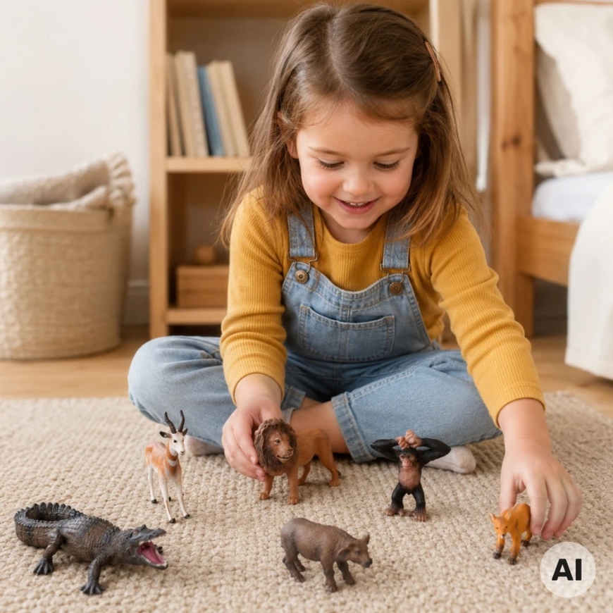 WOOPIE Safari Wild Animals Figurine Set 6 pcs. – 5