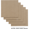 Snapmaker MDF wood sheets - A250 - 200x200x3mm - 5 pcs Snapmaker MDF wood sheets - A250 - 200x200x3mm - 5 pcs