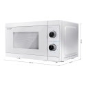 Sharp YC-MG01E-C mikroaaltouuni Valkoinen Grillimikroaaltouuni Pöytämalli 20 L 800 W