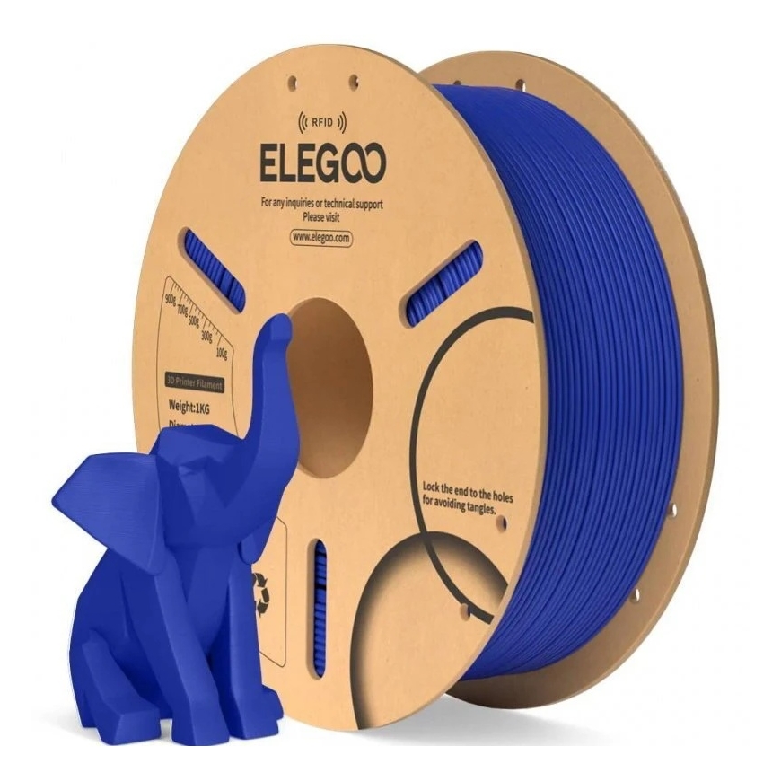Elegoo PLA plastmasa ar RFID 1kg 1.75mm - Tumši Zila – 5