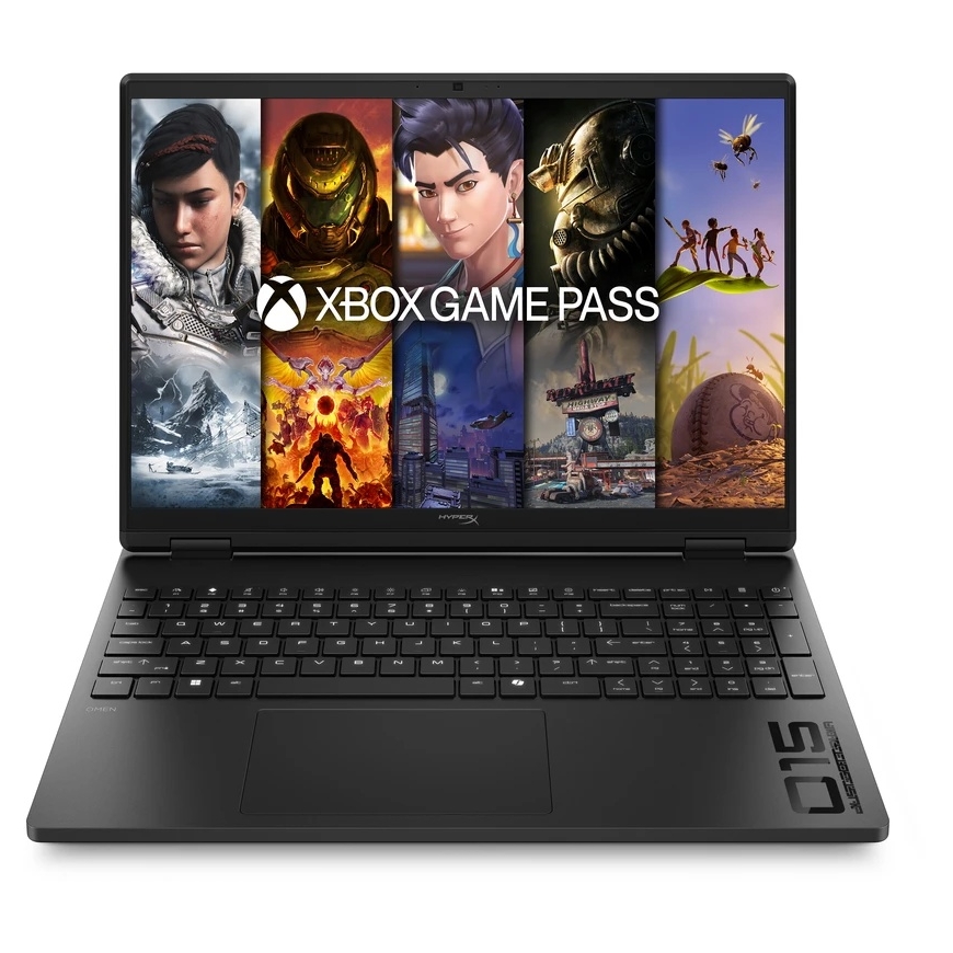 Kannettava tietokone - HP OMEN 15 | Ryzen 7 260 | 24 GB | 1 TB | 15,3″ WQXGA | RTX 5060 8 GB | Wi‑Fi | Win11 | musta