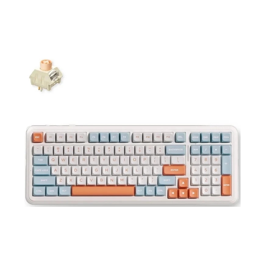 MCHOSE K99 V3 беспроводная механическая клавиатура| США | Переключатель Icy Creamsicle | 2.4GHz, BT | Horizon Or.