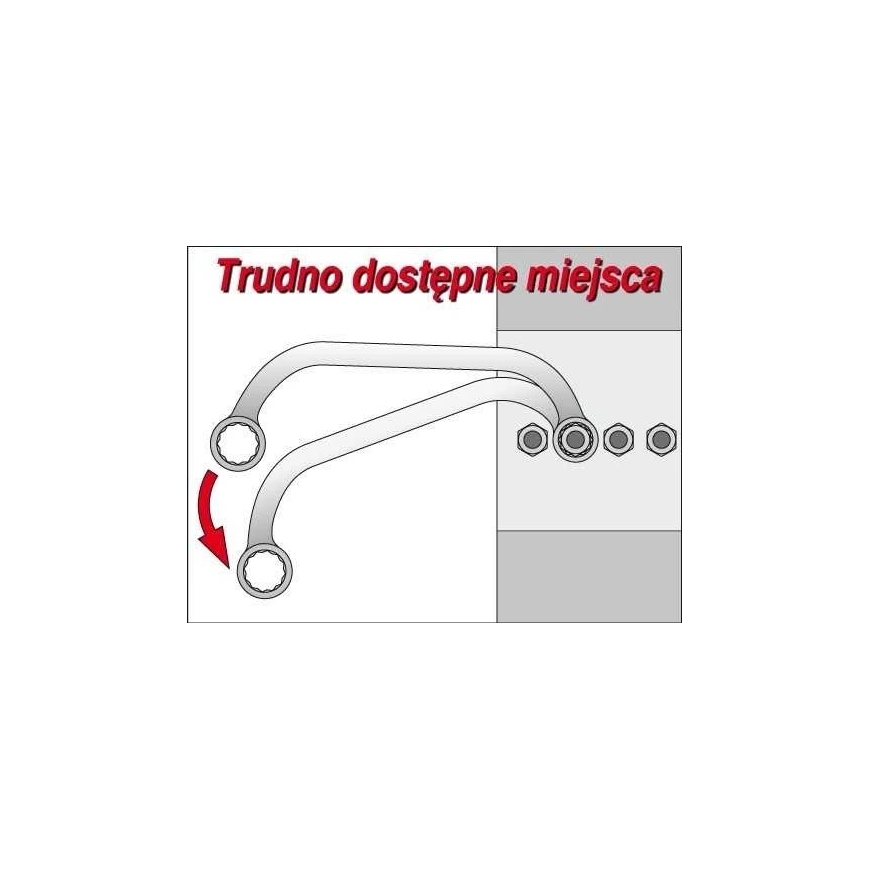 Toya Sa Poland Raktas lenktas C formos 19x22 mm (YT-0175) – 2