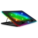 "Evolveo Ania 9RGB" jahutuspad, sülearvuti jahutuspad, 6 ventilaatorit, RGB ventilaatorid ja ringlülituslüliti