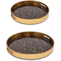 Lumarko RITUALI DOMESTICI GALATEO Set of 2 Round Trays Lumarko RITUALI DOMESTICI GALATEO Set of 2 Round Trays