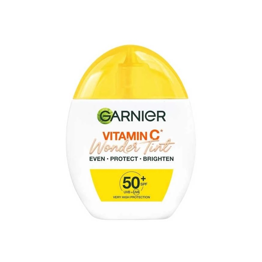 Garnier „Vitamin C Wonder Tint Light“ tonējošs sejas šķidrums ar SPF50+ gaišs, 40 ml