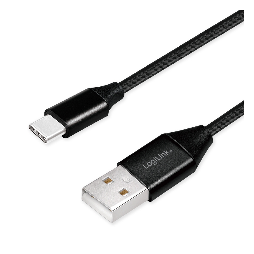 LogiLink CU0139 USB-kaabel USB 2.0 0,3 m USB A USB C 0,48 Gbit/s Must – 3