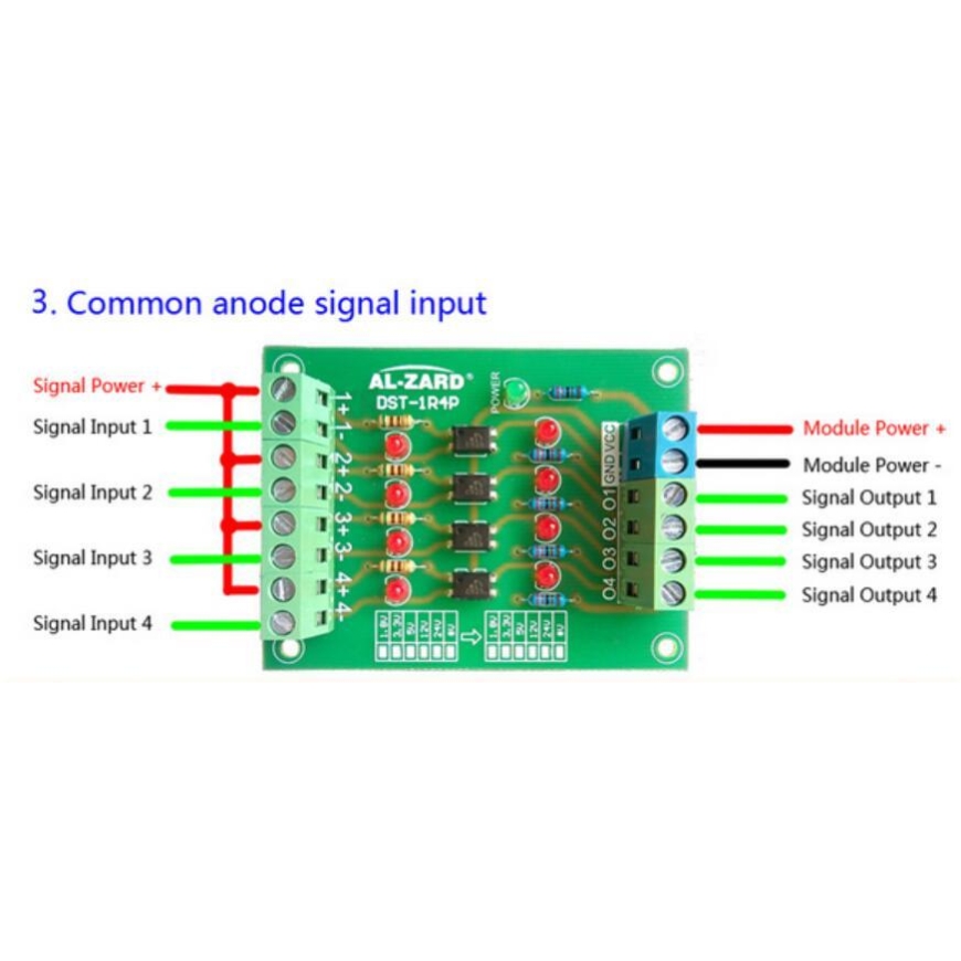 Oem Loginis įtampos keitiklis iš 24V į 5V PLC 4Bit – 2