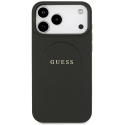 Guess Grained Gold Ring MagSafe Case for iPhone 18 Pro Max / 17 Pro Max - black Guess Grained Gold Ring MagSafe Case for iPhone 18 Pro Max / 17 Pro Max - black