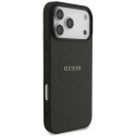 Guess Grained Gold Ring MagSafe dėklas, skirtas iPhone 18 Pro Max / 17 Pro Max – juodos spalvos Guess Grained Gold Ring MagSafe dėklas, skirtas iPhone 18 Pro Max / 17 Pro Max – juodos spalvos