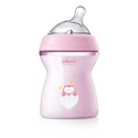 Chicco Muovinen pullo NaturalFeeling Vaaleanpunainen 250ml 2m+ Chicco Muovinen pullo NaturalFeeling Vaaleanpunainen 250ml 2m+