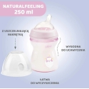 Chicco Plastic Bottle NaturalFeeling Pink 250ml 2m+ Chicco Plastic Bottle NaturalFeeling Pink 250ml 2m+